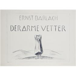 Ernst Barlach, Arme Vetter, Portfolio of 34 Lithographs