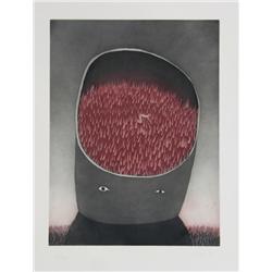 Jean Michel Folon, Aquatint Etching
