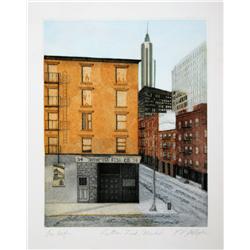 Katherine Gallagher, Fulton Fish Market, Aquatint Etching