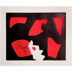 Charles Hewitt, Pair of Abstract Woodblock Prints