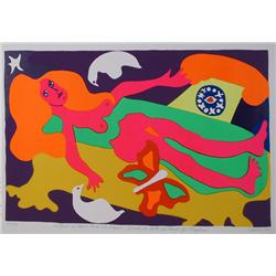 Janice, Lady in Bath, Serigraph 1970