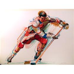 Jim Jonson, Hockey Player, Lithograph
