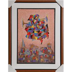 Anatole Krasnyansky, Celebration, Serigraph