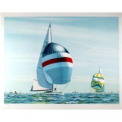 David Lockhart, America's Cup, Lithograph