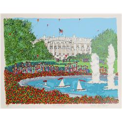 Susan Pear Meisel, White House, Screenprint