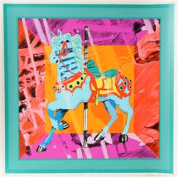 Bob Pardo, Carousel Horse, Serigraph