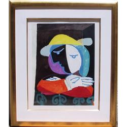 Picasso, Femme au Balcon, Lithograph