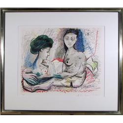 Picasso, Deux Femmes Nues, Lithograph