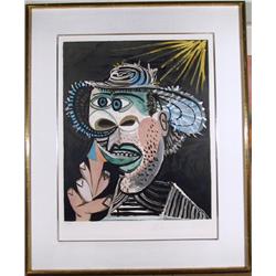 Picasso, Homme au Cornet, Lithograph