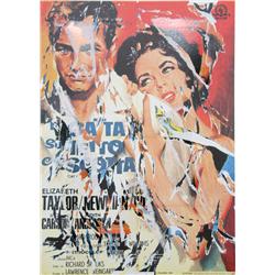 Mimmo Rotella, Paul Newman, Serigraph