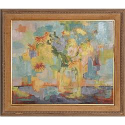 S. Rothenberg, Flowers, Painting