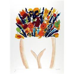 Vick Vibha, Flowers, Etching