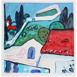 Amos Yaskil, Two Landscape Serigraphs