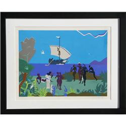 Romare Bearden, Siren's Song, Serigraph