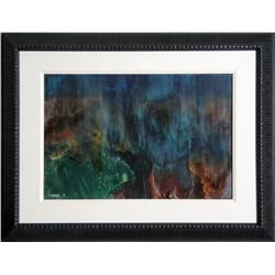 Leonardo Nierman, Crater, Painting 1964