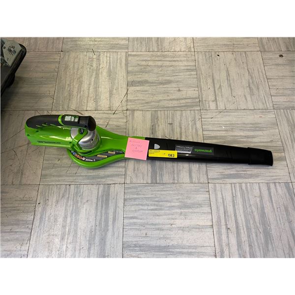Greenworks Blower BVF443 - Missing Battery and Charger