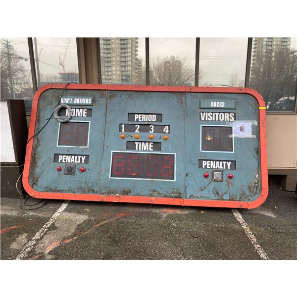 ARENA SCOREBOARD - from the Hockey Show - 88 plus 56 1/2in x 10 in x 72in tall