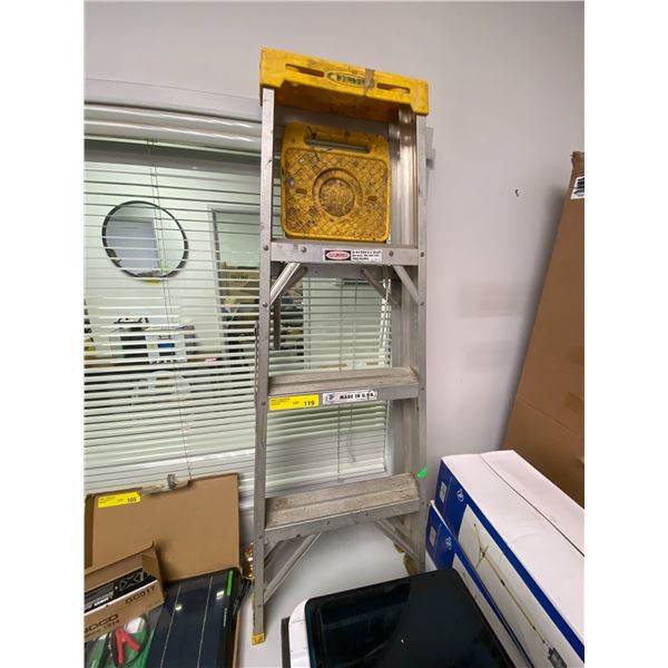 Small Aluminum Ladder- Estate Sale - approx. 49in tall - Set Dec - Used