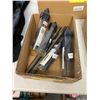 Image 1 : Westward Silver/Deming Drill 1 3/8, HSS, 118 Deg (4 qty) and Two Large Drill Bits