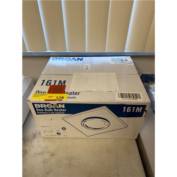 BROAN - One Bulb Heater - Model 161M