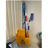 Image 1 : New Commercial Mopping Bucket with Floor Squeegee and Two Car Snow Brushes