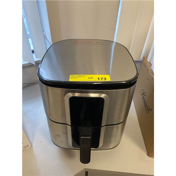 Kitcher Air Fryer - Stainless Steel & Black