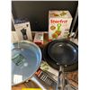 Image 2 : Group lot of Green Pan Skillets, Kitchen Shears, Starfrit Meat Grinder, Westmark Egg Slicer, Hario C