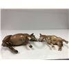 Image 3 : Beswick England - two donkeys - Excellent Condition - largest is  approx. 4 1/2in tall