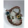 Image 3 : Capodimonte Flower Basket - made in Italy - Excellent Condition - approx. 17in long x 14in wide x 11