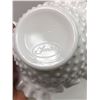 Image 5 : Fenton Hobnail Milk Glass - 6 pieces - Excellent Condition - Basket, bowls & vases