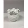 Image 7 : Fenton Hobnail Milk Glass - 6 pieces - Excellent Condition - Basket, bowls & vases