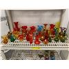 Image 1 : Shelf Lot Coloured Blown Glass miniature jugs - approx. 37 pieces