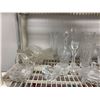 Image 2 : Shelf Lot of Mostly Cut Crystal pieces and glass wear - approx. 22 pieces
