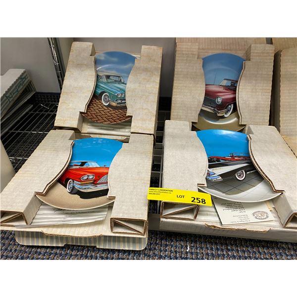 Collectors Plates in Boxes - Classic Cars - 6 plates - all in excellent condition