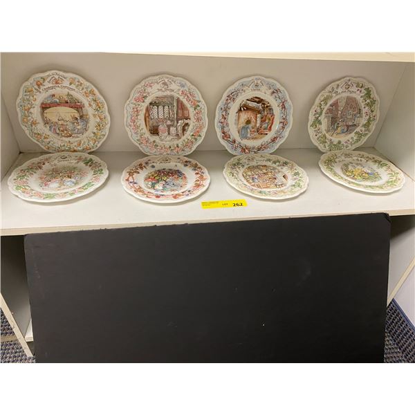Royal Doulton Brambly Hedge Gift Plate Collection - CrabApple Cottage, The Dairy, Winter, Old Oak Pl