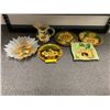 Image 1 : Sunflower Collection of Plates and Jug plus Home Décor Piece - made in USA/China