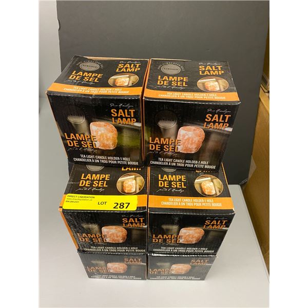 Group of 10 Pure Himalayan Salt Tea Light Candle Holders
