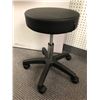 Image 1 : Small Black Padded Rolling Stool