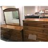 Image 3 : Bedroom Furniture - Three Pieces - Tall Boy Dresser (36 x 19 x 47 1/2in) Dresser with Mirror (66 x 1