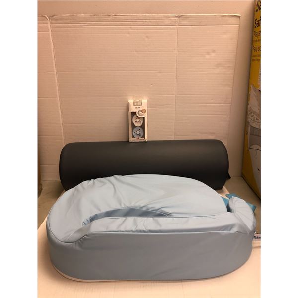 MyBrestFriend Brest Feeding Pillow with side bolster and two soothers by Bibs (Size 1)
