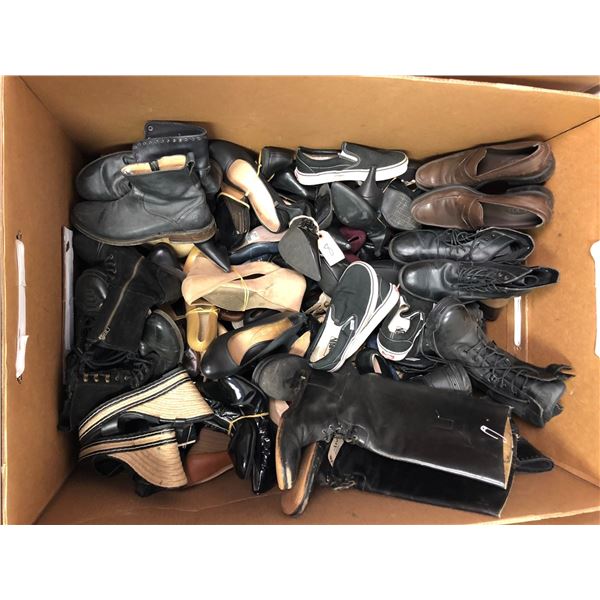 Extra Large Bin of Set Dec Shoes - Men's & Women's Includes Fry's/Vans/Clarks/ 511's and more.  (The