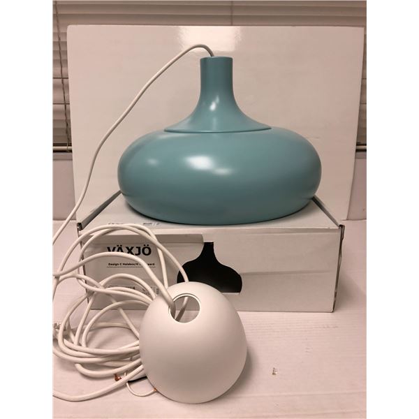 Ikea VAXJO Hanging Light Fixture - Blue