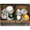 Image 1 : Two boxes of Estate Plates, bowls, cups and glasses