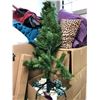 Image 11 : Group Lot of Miscellaneous Household Items - Including Christmas Trees, Pillows, Tote Bags, Baskets,