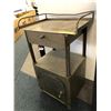 Image 3 : Vintage Metal Storage Shelving Unit with drawer and cupboard - approx. 21in x 15in x 34 1/2in
