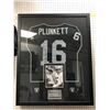 Image 1 : Jim Plunkett Signed Framed Jersey with PSA/DNA Authentication Sticker - approx. 34 1/2 x 42 1/2in