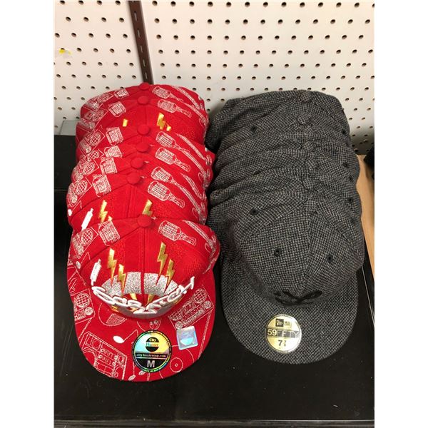 Group Lot of Baseball Hats - Group of 12