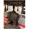 Image 5 : Elephant Table Base with Brass Etched Top - approx. 41 x 26 x 27in tall