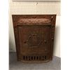 Image 2 : Naturally Rusted Antique Metal Fireplace Insert - approx. 24 1/2 x 12 1/2 x 30 1/2in - Neat Old Piec