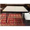 Image 1 : Vintage Dining Table with Arborite Top - Metal Legs - approx. 29 1/2 x 41 1/2 x 30in